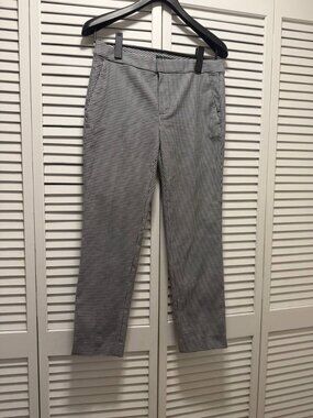 Polo Ralph Lauren Women's Stretch Houndstooth Pants - Size 4 - Black / White